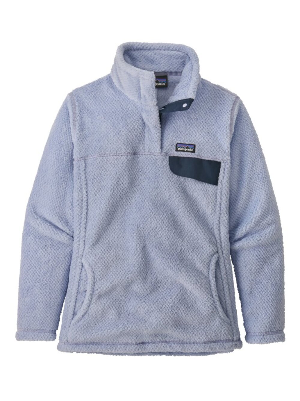 Patagonia Girls' Re-Tool Snap-T Pullover in Beluga Blue Navy Size XL (14)